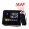 Digital Wall Projection Weather LCD Screen Snooze Alarm Dual Laser Rotatable Clock