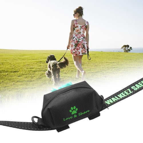 Pet Poop Bag Holder Leash Attachment Waste Bag Dispenser Adopt for Oxford Cloth for Dogs Cats Running Walking Training Hiking Accessory