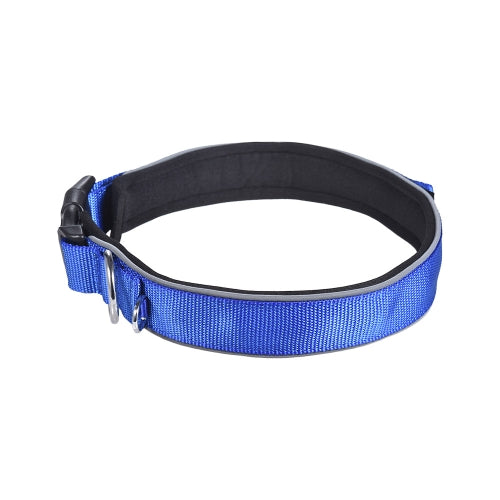 Strong Durable Dog Collar DuStrong Durable Dog Collar Dual D-ring Nylon Fasten Tape Length Adjustable Comfortable Neck Pet Collars for Small Large Medium Dogs