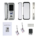 Single Open Door Fingerprint Lock Fingerprint & Touchscreen Smart Lock Digital Glass Door Lock