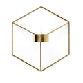 Nordic Style 3D Geometric Candlestick Metal Wall Candle Holder Sconce Home Decor