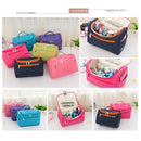 Women Travel Makeup Bag Multifunction Cosmetic Bags Polyester Fashion Waterproof Storage Toiletry Bag Organizer Men （navy blue）