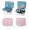 Flamingo Beautician Cosmetic Case Double Zipper Women Travel Organizer Waterproof Portable Large Capacity Storage Bag Makeup Bags Toiletry Kits A1