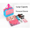 Wet Dry Separated Bags Handbag Large Capacity Storage Bag Waterproof Clothes Pouch for Beach Swimming Gym Spa Water Park Surfing Rafting (Pink Smile)