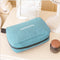 Portable Waterproof Toiletry Bag Polyester Fold Travel Cosmetic Makeup Organizer Wash Shaving Zipper Suspension Bag accessorie Supplies Organizer (Black)