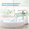 Power LED Bathroom Basin Water Faucet Hot and Cold Crane Basin Tap Waterfall Faucets