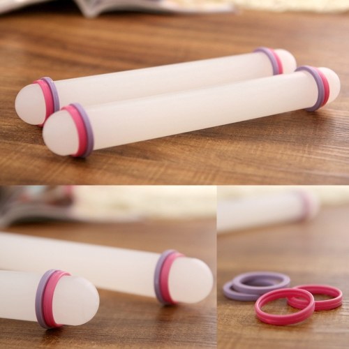 23CM PP Non-Stick Rolling Pin Fondant Sugarcraft Cake Decorating Dough Roller Craft Kitchen Accessories DIY Baking Tool