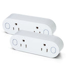 Pack of 2 Mini 2 in 1 WIFI Smart Plug Socket Wireless