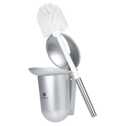 CHUANGDIAN Wall-mounted Hideaway Toilet Brush and Holder Bathroom Toilet Bowl Cleaning Tool