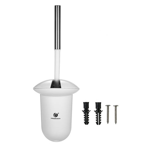 CHUANGDIAN Wall-mounted Hideaway Toilet Brush and Holder Bathroom Toilet Bowl Cleaning Tool