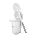 CHUANGDIAN Wall-mounted Hideaway Toilet Brush and Holder Bathroom Toilet Bowl Cleaning Tool