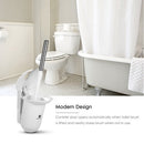 CHUANGDIAN Wall-mounted Hideaway Toilet Brush and Holder Bathroom Toilet Bowl Cleaning Tool