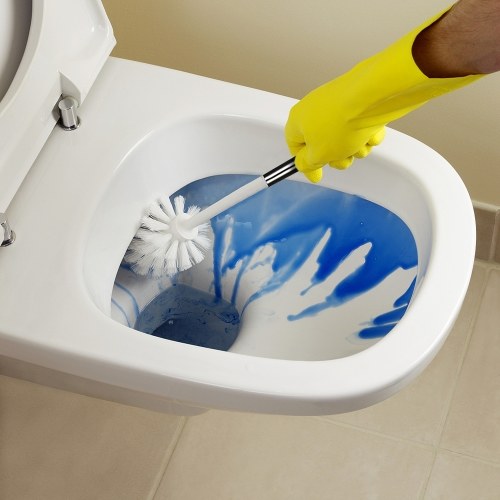 CHUANGDIAN Wall-mounted Hideaway Toilet Brush and Holder Bathroom Toilet Bowl Cleaning Tool