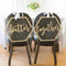 Wood Chair Banner Set Chairs Signs for Rustic Wedding Decorations Engagement Party Supplies Style 1 Better & Together