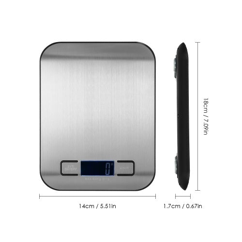 5kg/1g Accurate Electric Kitchen Scale High-precision Kitchen Scale Mini Electronic Platform Scale Food Weighing Scale