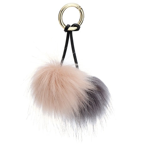 Soft Faux Fur Ball Key Chain Pompom Key Ring Handbag Purse Car Pendant Ornament Decor