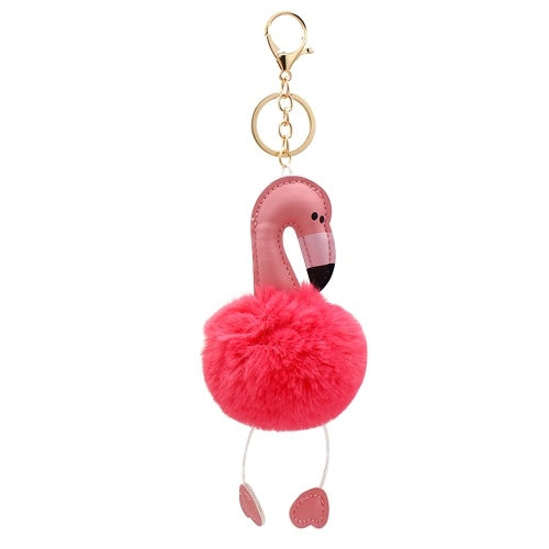 Soft Faux Fur Ball Key Chain Pompom Key Ring Handbag Purse Car Pendant Ornament Decor