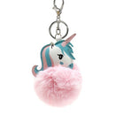 Soft Faux Fur Ball Key Chain Pompom Key Ring Handbag Purse Car Pendant Ornament Decor