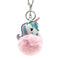 Soft Faux Fur Ball Key Chain Pompom Key Ring Handbag Purse Car Pendant Ornament Decor