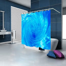 Simulation 3D Seaview Natural Scenery Waterproof Shower Curtain Drapes of Bathroom Toilet with Hooks