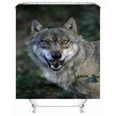 Simulation 3D Colourful Animals Waterproof Shower Curtain Drapes of Bathroom Toilet with Hooks