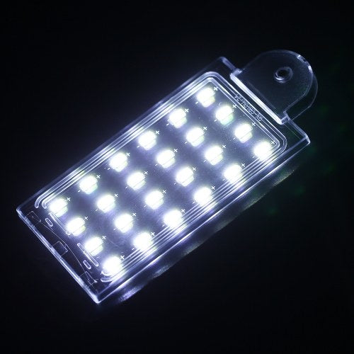 10W Ultra-thin Aquarium LED Light Ultra Bright Clip-on Lighting Lamp 24 LEDs for Aquarium Fish Tank