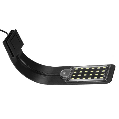 10W Ultra-thin Aquarium LED Light Ultra Bright Clip-on Lighting Lamp 24 LEDs for Aquarium Fish Tank