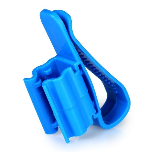 2pcs Multi-functional Hose Holder Blue Plastic Adjustable Fish Tank Aquarium Filtration Bucket Mounting Clip for 8-16mm Water Pipe/Tube