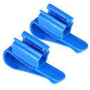 2pcs Multi-functional Hose Holder Blue Plastic Adjustable Fish Tank Aquarium Filtration Bucket Mounting Clip for 8-16mm Water Pipe/Tube