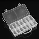 Transparent Plastic 14 Grids Box Tools Baits Jewelry Needle and Thread Storage Organizer for Display Collection