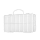 Transparent Plastic 14 Grids Box Tools Baits Jewelry Needle and Thread Storage Organizer for Display Collection