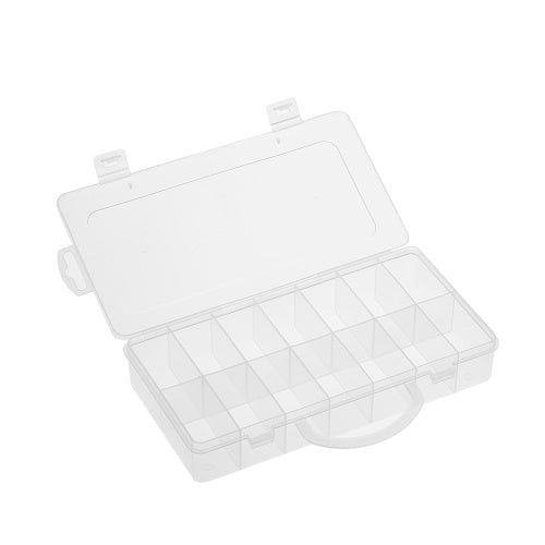 Transparent Plastic 14 Grids Box Tools Baits Jewelry Needle and Thread Storage Organizer for Display Collection