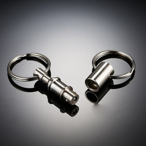 2 Pcs Detachable Pull Apart Key Rings Keychains