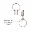 2 Pcs Detachable Pull Apart Key Rings Keychains