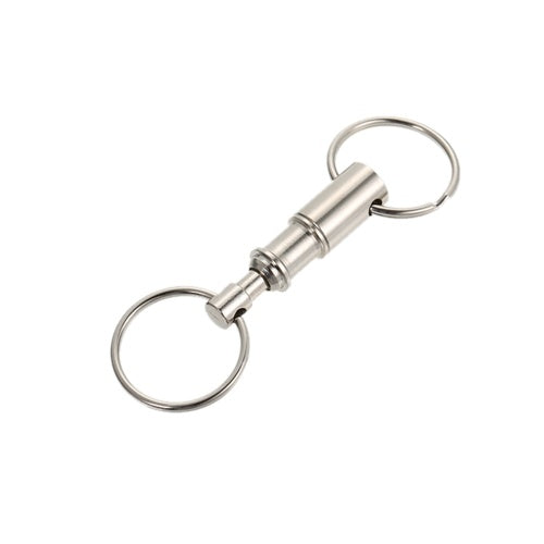 2 Pcs Detachable Pull Apart Key Rings Keychains