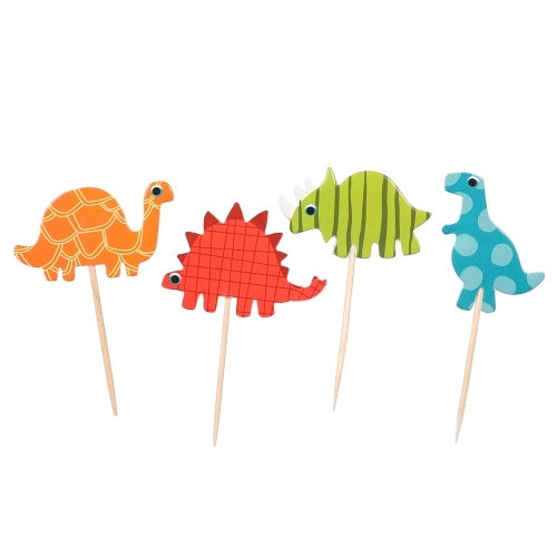 24 Pieces Lovely Dinosaur Cake Topper