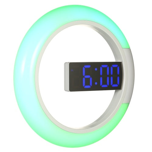 12 inches Digital LED Wall Mirror Temperture Alarm Clock