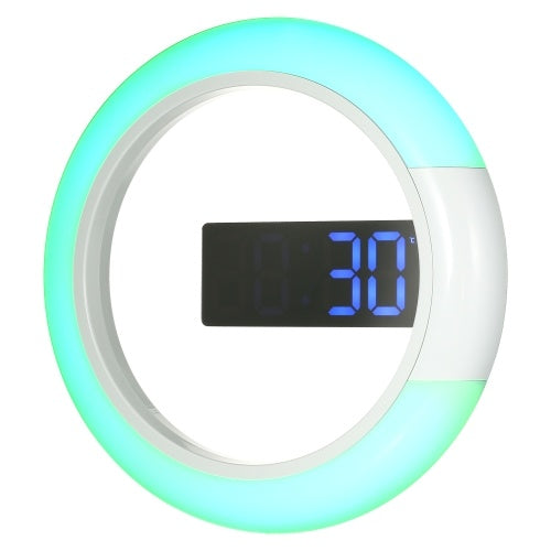 12 inches Digital LED Wall Mirror Temperture Alarm Clock