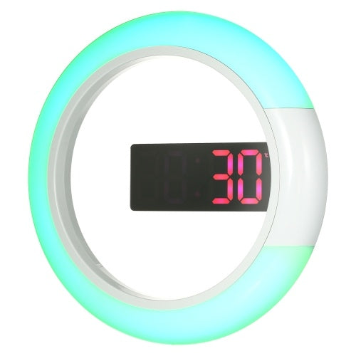 12 inches Digital LED Wall Mirror Temperture Alarm Clock