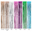 92 * 245cm Metallic Foil Fringe Curtain