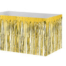 74 * 274cm Metallic Foil Fringe Table Skirt