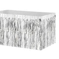 74 * 274cm Metallic Foil Fringe Table Skirt