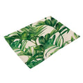 Green Plant Printed Polyester Placemat