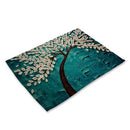 Oil Painting Pattern Polyester Placemat