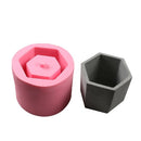 1Pcs Flowerpot Cement Vase Plant Cake Chocolate Silicone Mold