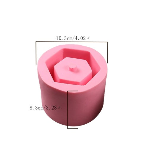 1Pcs Flowerpot Cement Vase Plant Cake Chocolate Silicone Mold