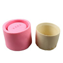 1Pcs Flowerpot Cement Vase Plant Cake Chocolate Silicone Mold