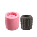 1Pcs Flowerpot Cement Vase Plant Cake Chocolate Silicone Mold