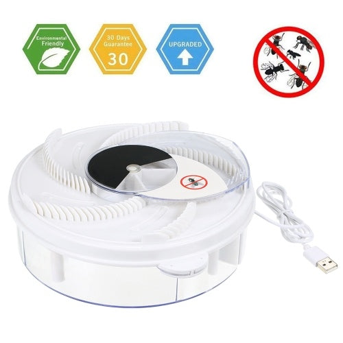 Electric Fly Trap Device with Trapping Food USB Rechargeable