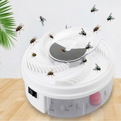 Electric Fly Trap Device with Trapping Food USB Rechargeable